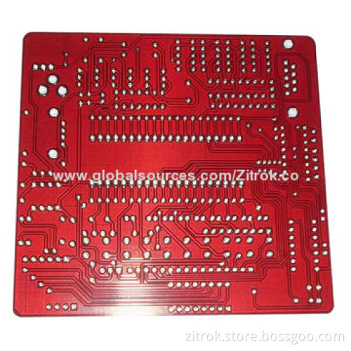 Professional Red Solder Mask PCB, Made of FR4 Material for Medical Machines